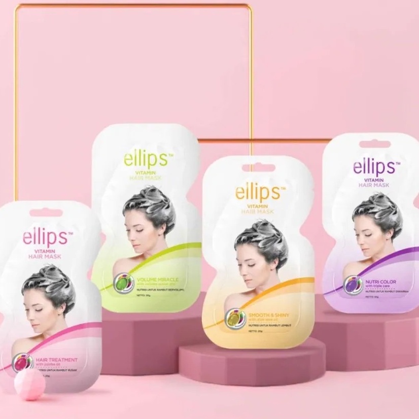 Kem ủ tóc cho tóc uốn nhuộm Ellips Vitamin Hair Mask Nutri Color 20g