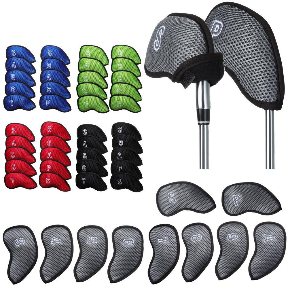 Set 10 Vỏ Bọc Đầu Gậy Đánh Golf Bằng Sắt