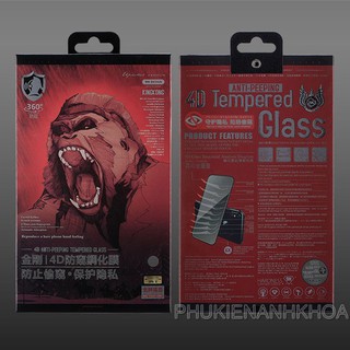 Kính Cường Lực Chống Nhìn Trộm IPhone X / Xs / Xs Max / 11 Pro / 11 Pro Max King Kong Chính Hãng WK