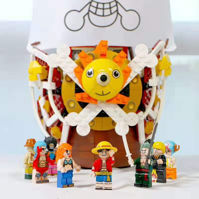 Lắp ghép Mô hình One Piece Thousand Sunny Xếp hình Thuyền Đảo Hải Tặc Sheng Yuan SY 6298 Quà Cho Bé Trai