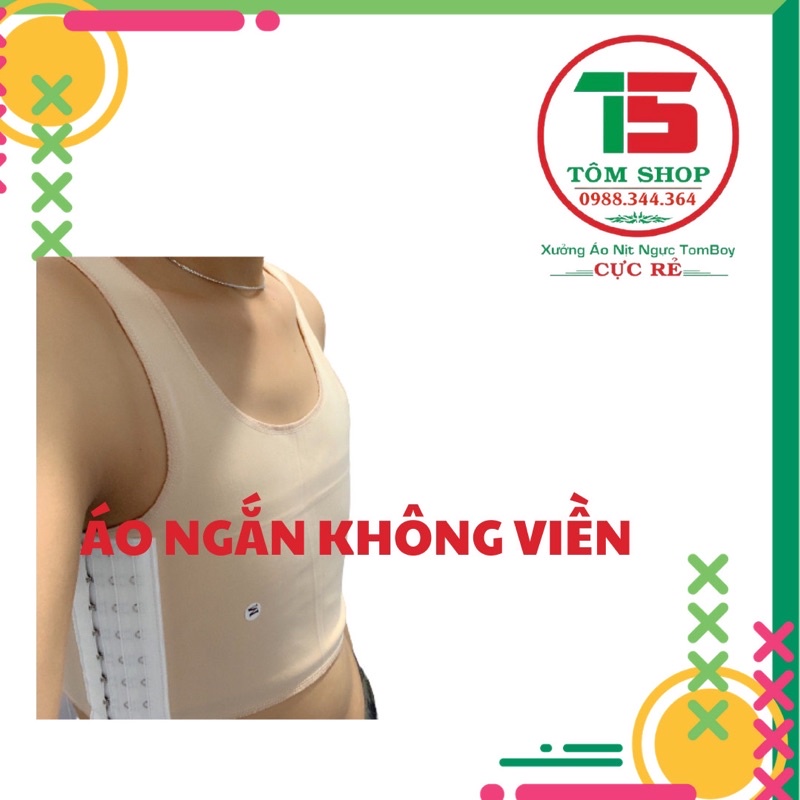 Áo Ngắn Nịt Ngực Không Viền Dành Cho Sb Tomboy