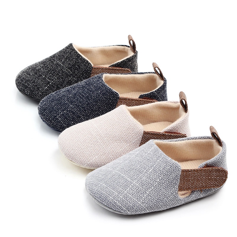 Giày VảI Lanh Cotton Cổ ĐiểN ChốNg TrượT Cho Bé