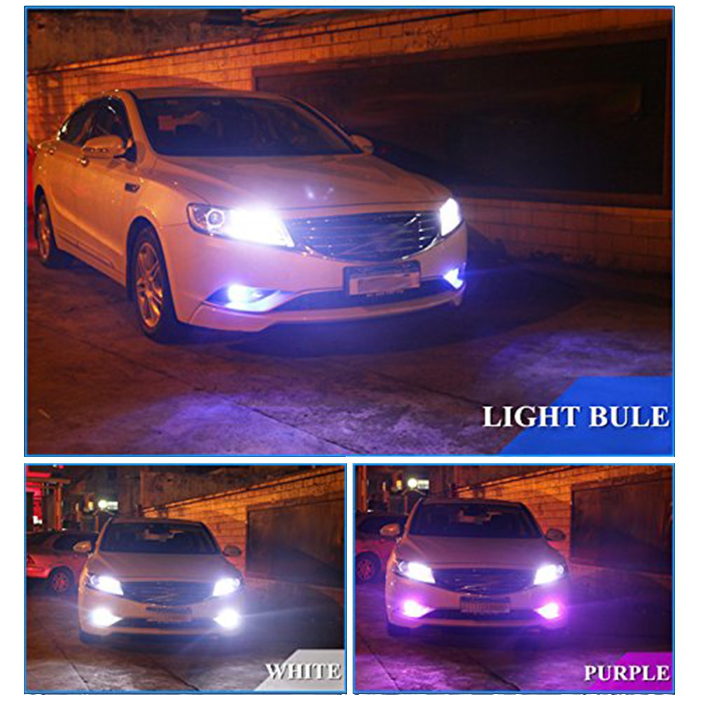Cặp đèn LED vòm 27 5050 RGB H8/H9/H11 gắn nội thất + điều khiển từ xa cho xe hơi