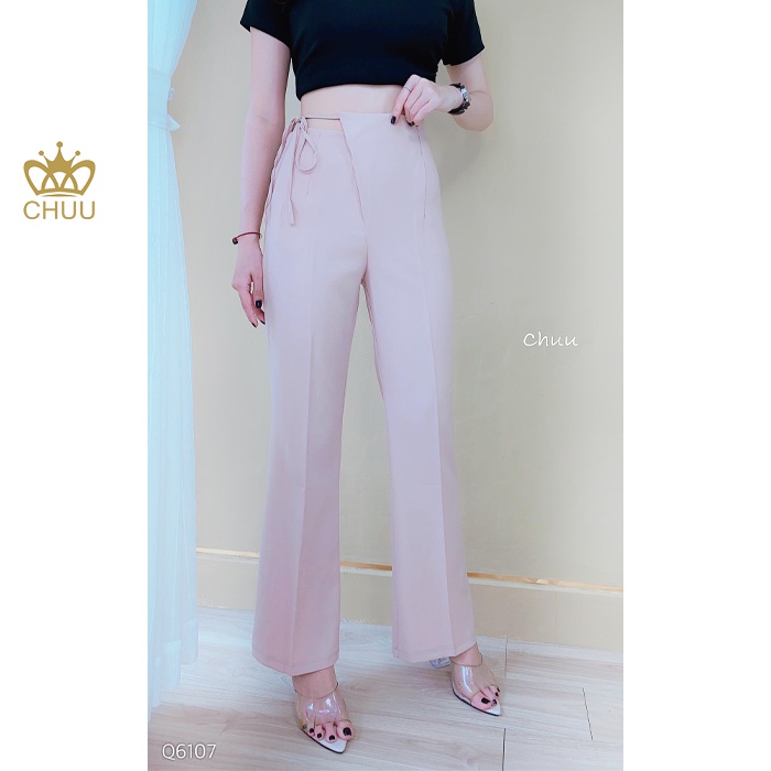 Quần dài ống loe nữ sexy cá tính cột dây CHUU Q6107