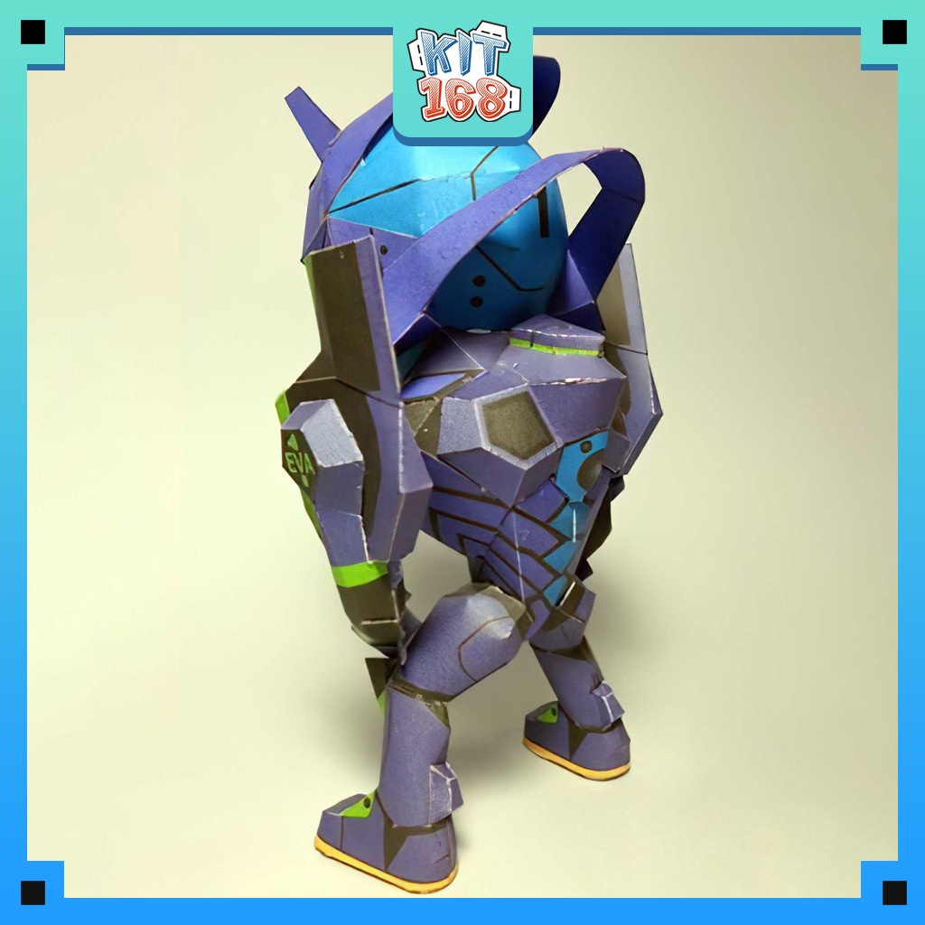 Mô hình giấy Anime Game Robot Gundam SD Unit-01 - Neon Genesis Evangelion