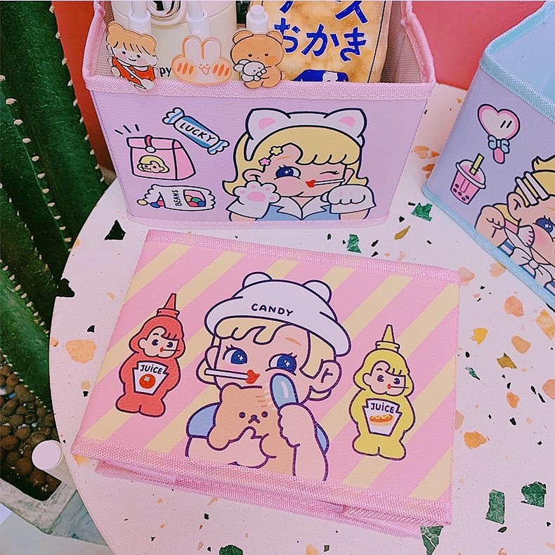 Thùng Vải Bé Gái Dễ Thương