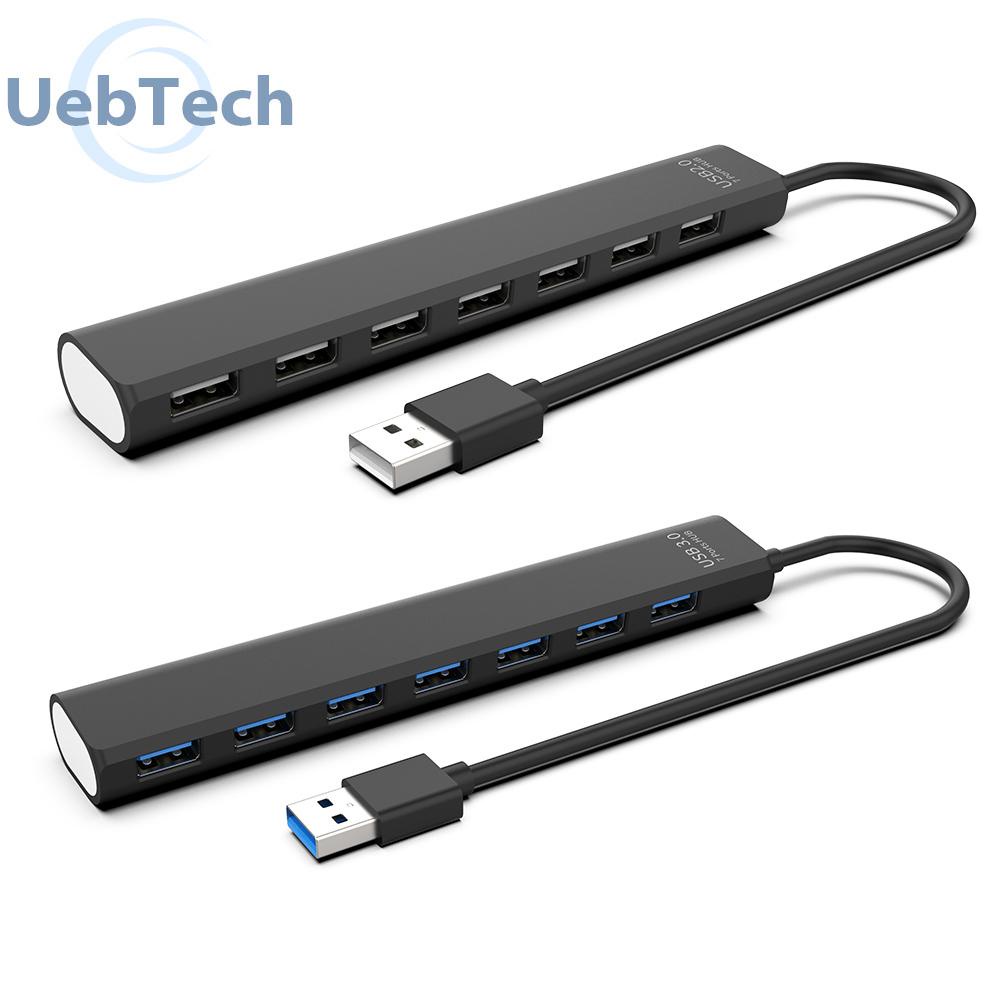 Hub chuyển đổi USB 2.0/ 3.0 chia 7 cổng tốc độ cao 5Gbps mở rộng