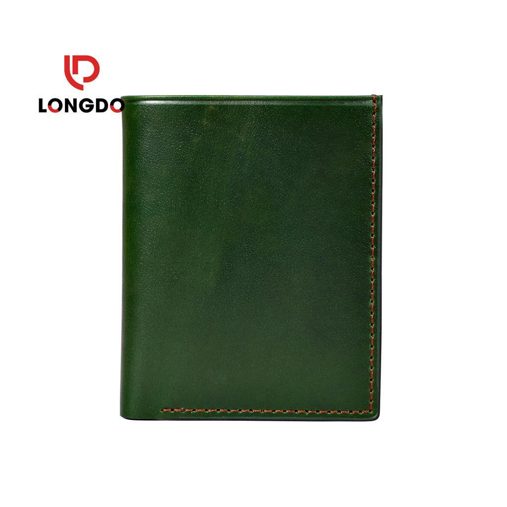 Ví da bò handmade  - Cam kết 100% da bò thật - Bảo hành 5 năm - Thương hiệu uy tín Longdo Leather - BD01