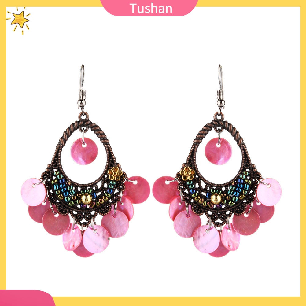 CHARMS Đôi Khuyên Tai Phong Cách Bohemian Thời Trang Cho Nữ