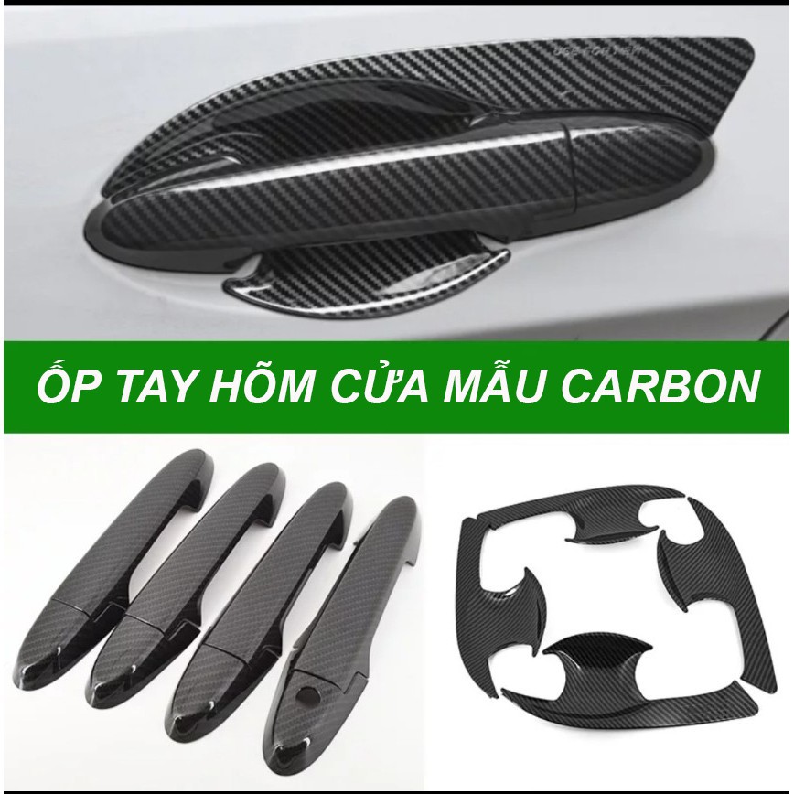 Ốp Trang Trí Tay Hõm Cửa Xe Mazda 3, CX-5, Mazda 6 Mẫu Carbon