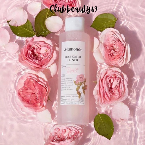 Toner hoa hồng mamonde, Nước hoa hồng Mamonde Rose Water Toner 500ml, kèm bill web