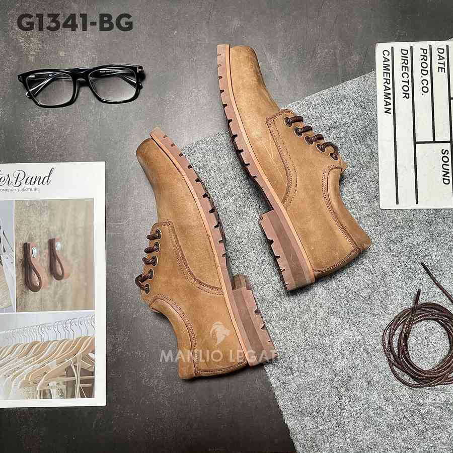 Giày nam da thật Manlio Legat màu da bò G1341-BG