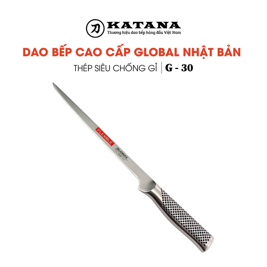 Dao bếp Nhật cao cấp Global G30 Filleting Knife - Dao phi lê (210mm)