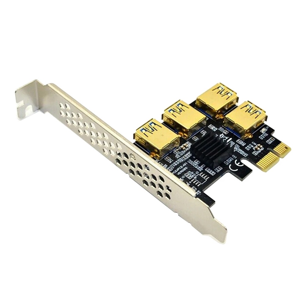 Thẻ Chuyển Đổi Pci Express 1 Sang 4 Usb Cho Bitcoin Mining Btc Usb 3.0 Card Pci-E 1x Sang 16xie Pci-E | BigBuy360 - bigbuy360.vn