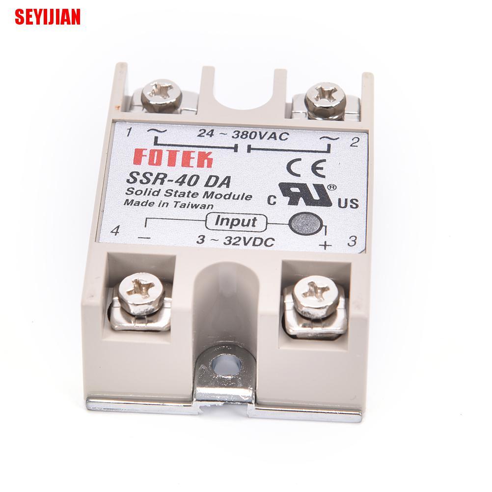 Rơ Le Điều Khiển Ssr 40A Ssr-40Da 40A Dc Chất Lượng Cao