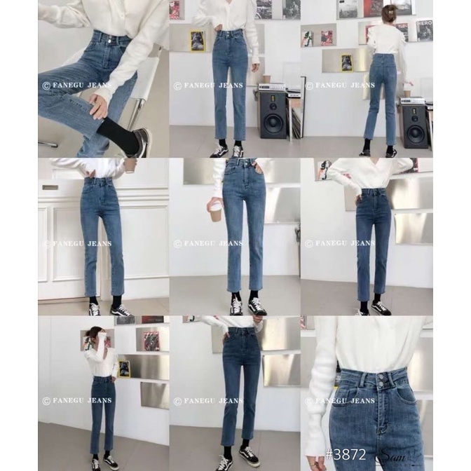 Quần jean 2 khuy 3872