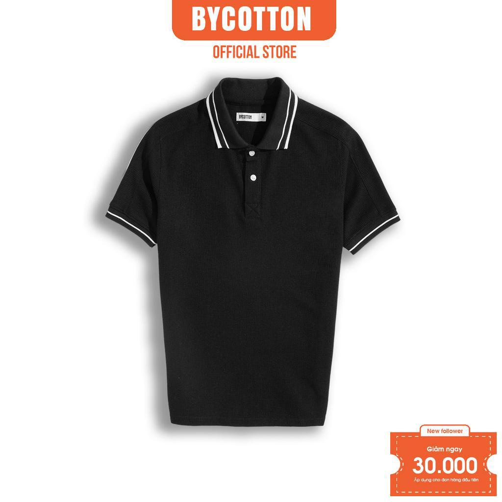 Áo Thun Nam Cao Cấp Hive Polo Black BY COTTON