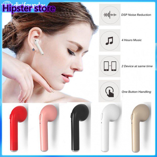 Hàng trong kho Bán sỉ giá  đặc  biệt  Tai nghe bluetooth không dây bên phải âm thanh cực hay dành cho iOS hoặc Android【H