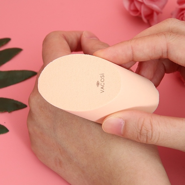 Bông Phấn Ướt Tán Kem Nền Vacosi BP10 Xúc Xích - Bịch 2 Cái