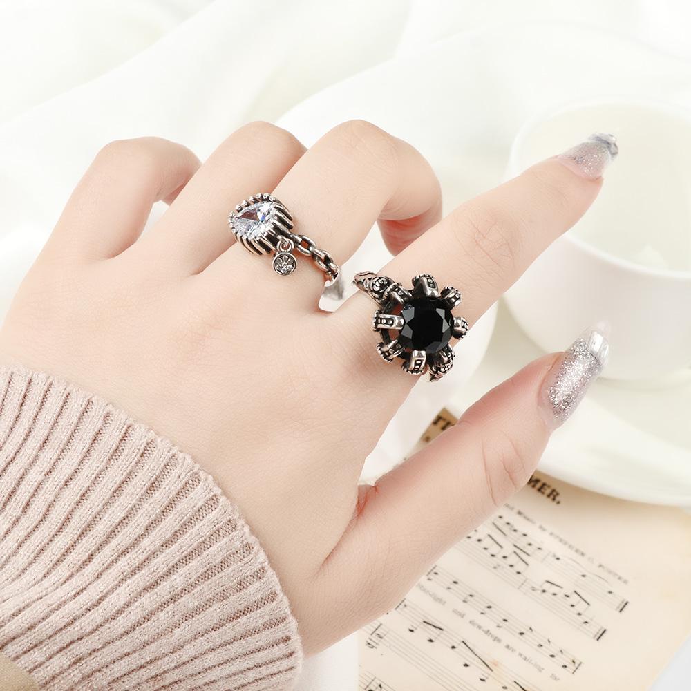 Nhẫn BSUNS Đất Sét|Nhẫn Nhiều Màu Sắc Phong Cách Punk Cổ Điển