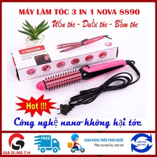 Máy uốc duỗi bấm tóc đa năng 3 trong 1 Nova 8890