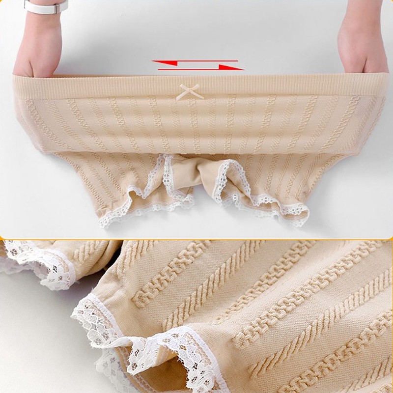 Xiaozhainv Quần lót nữ cotton viền ren gợi cảm