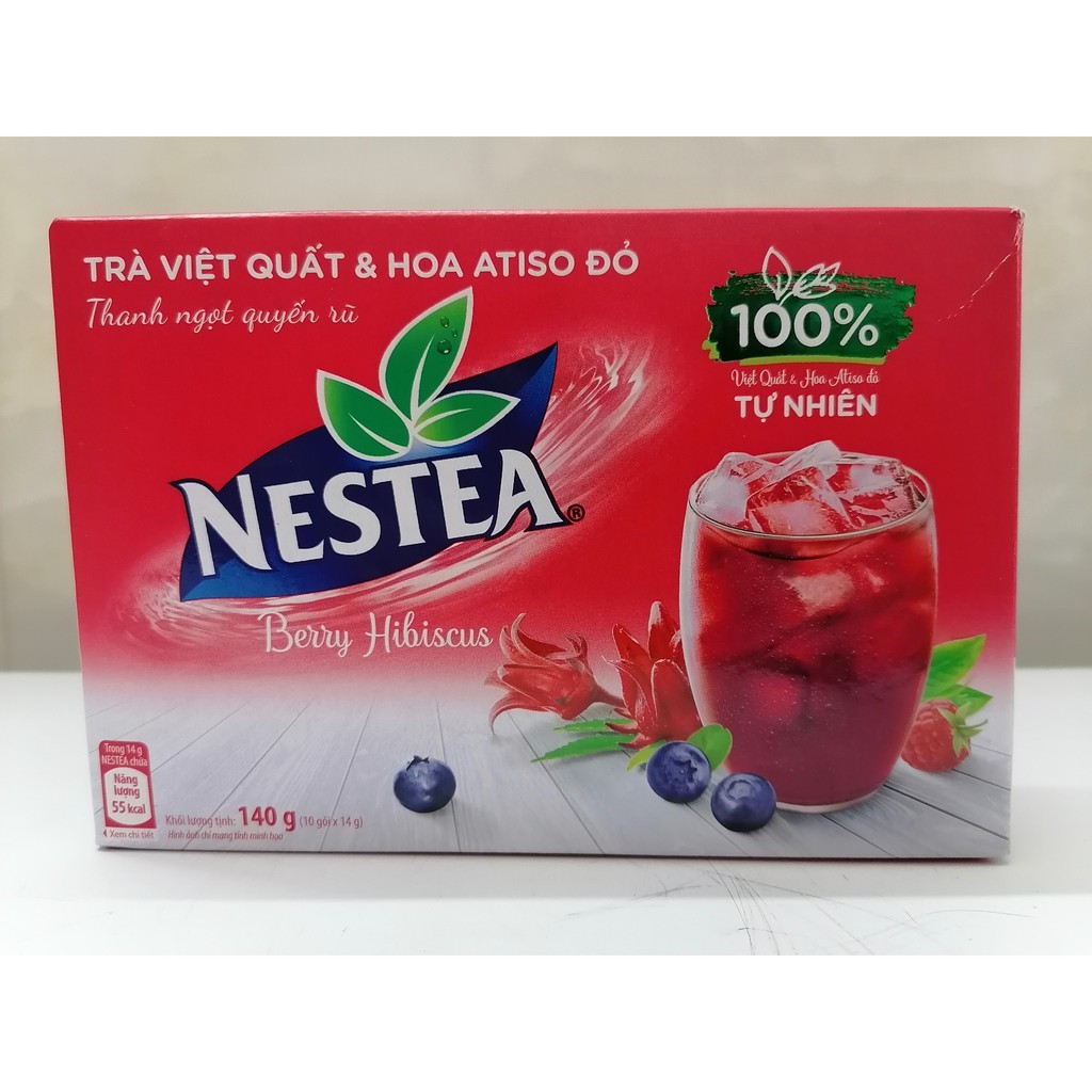 [140g – Việt quất & Hoa Atiso đỏ] Trà hòa tan [VN] NESTEA Berry Hibiscus Flavor Tea (alc-hk)