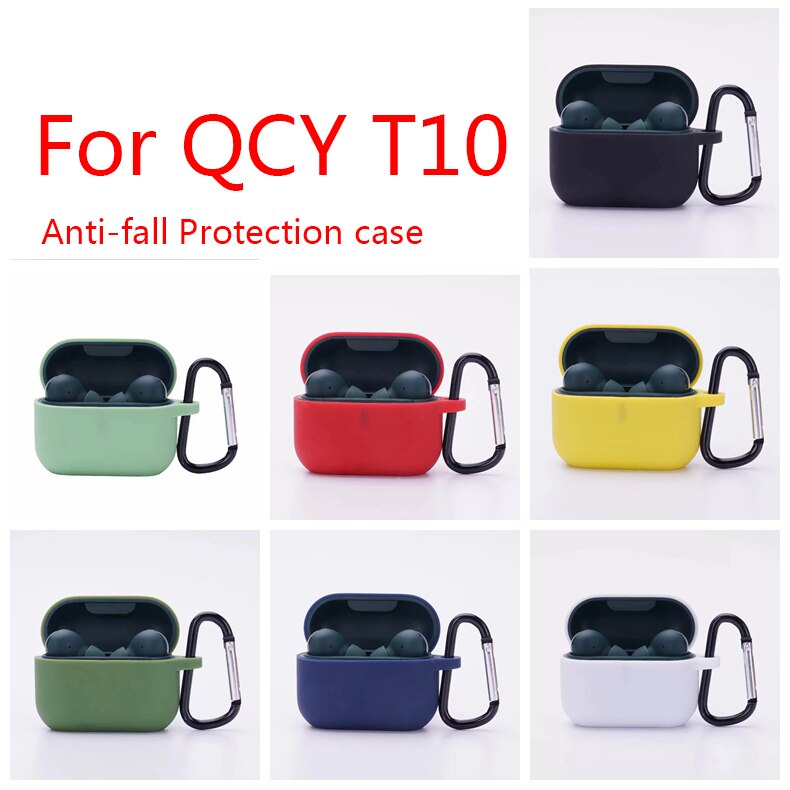 Vỏ Bảo Vệ Chống Trầy Kèm Móc Cho Tai Nghe Qcy T11 T10