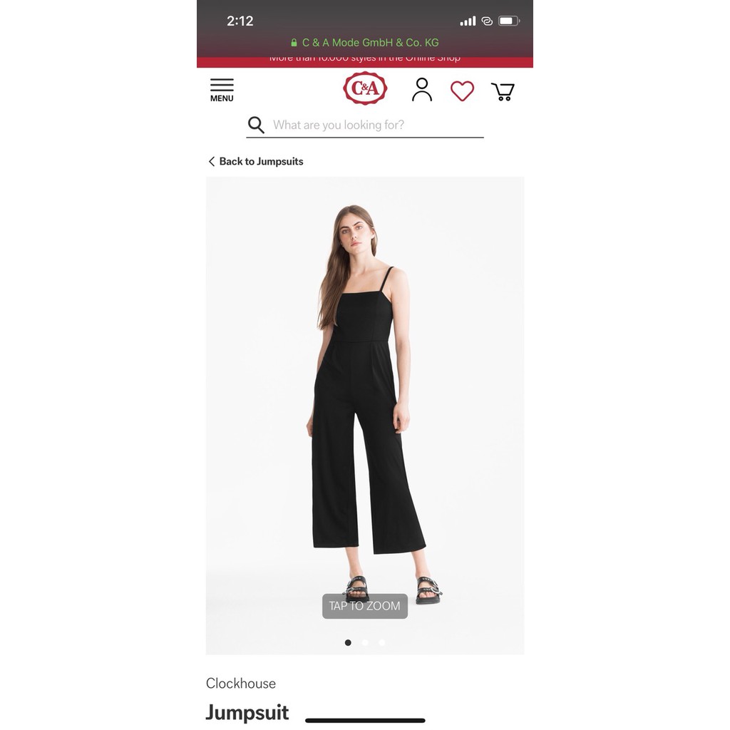 Jumpsuit 2 dây Clokhouse 2 màu