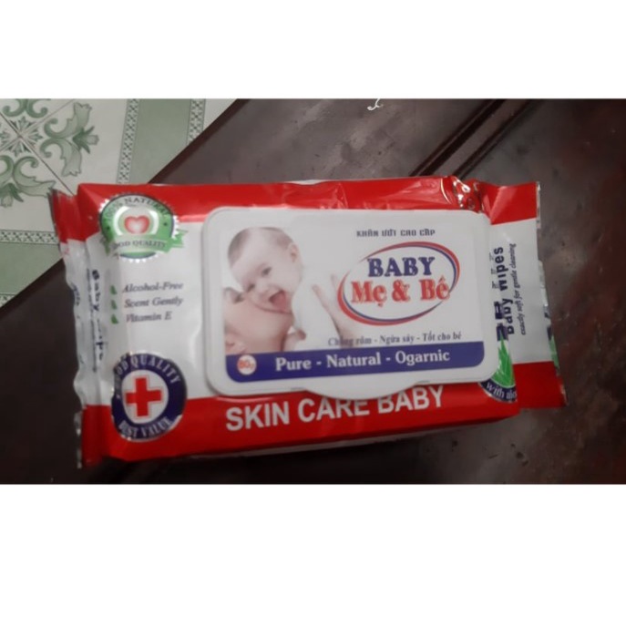 Khăn ướt em bé Babywipes 80g, khăn ướt an toàn cho mẹ và bé, khăn giấy ướt babywipes