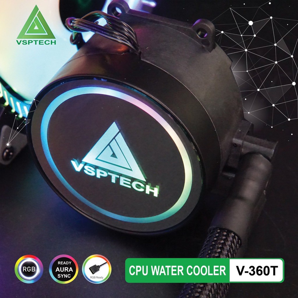 Tản Nhiệt Nước VSP V360T XTREME GAMING Sync LED ARGB.