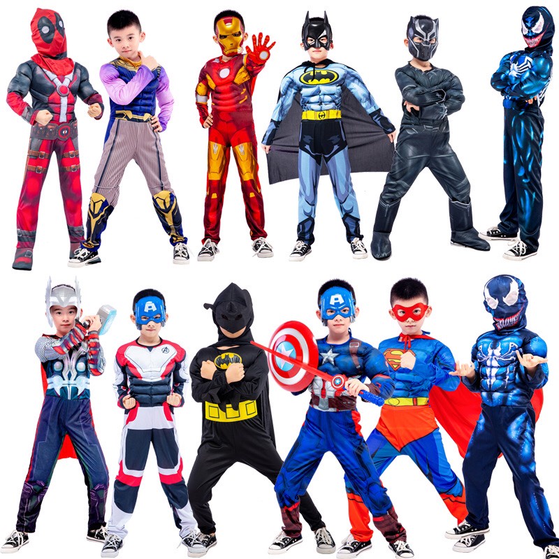 Quần áo siêu nhân batman người dơi xanh