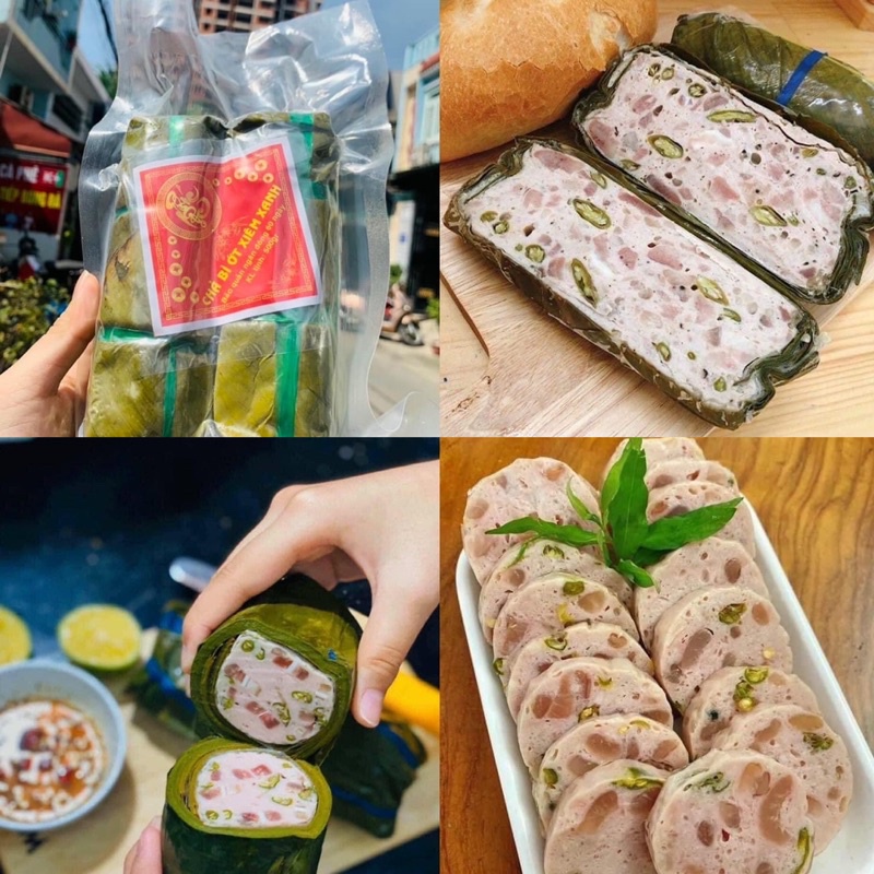 CHẢ BÌ ỚT XIÊM XANH 500GR 2 CÂY