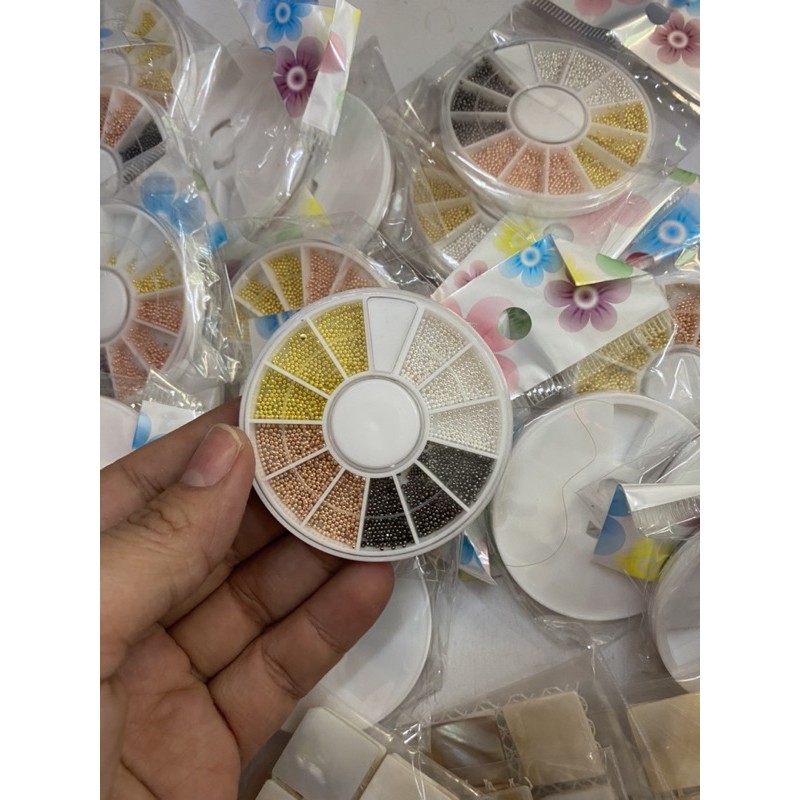 SET BI TRÒN 4 MÀU TRANG TRÍ MÓNG