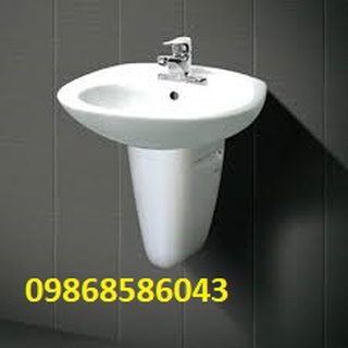 Lavabo Treo Tường Inax L-284V lòng sâu men sáng-hàng chính hãng 100%