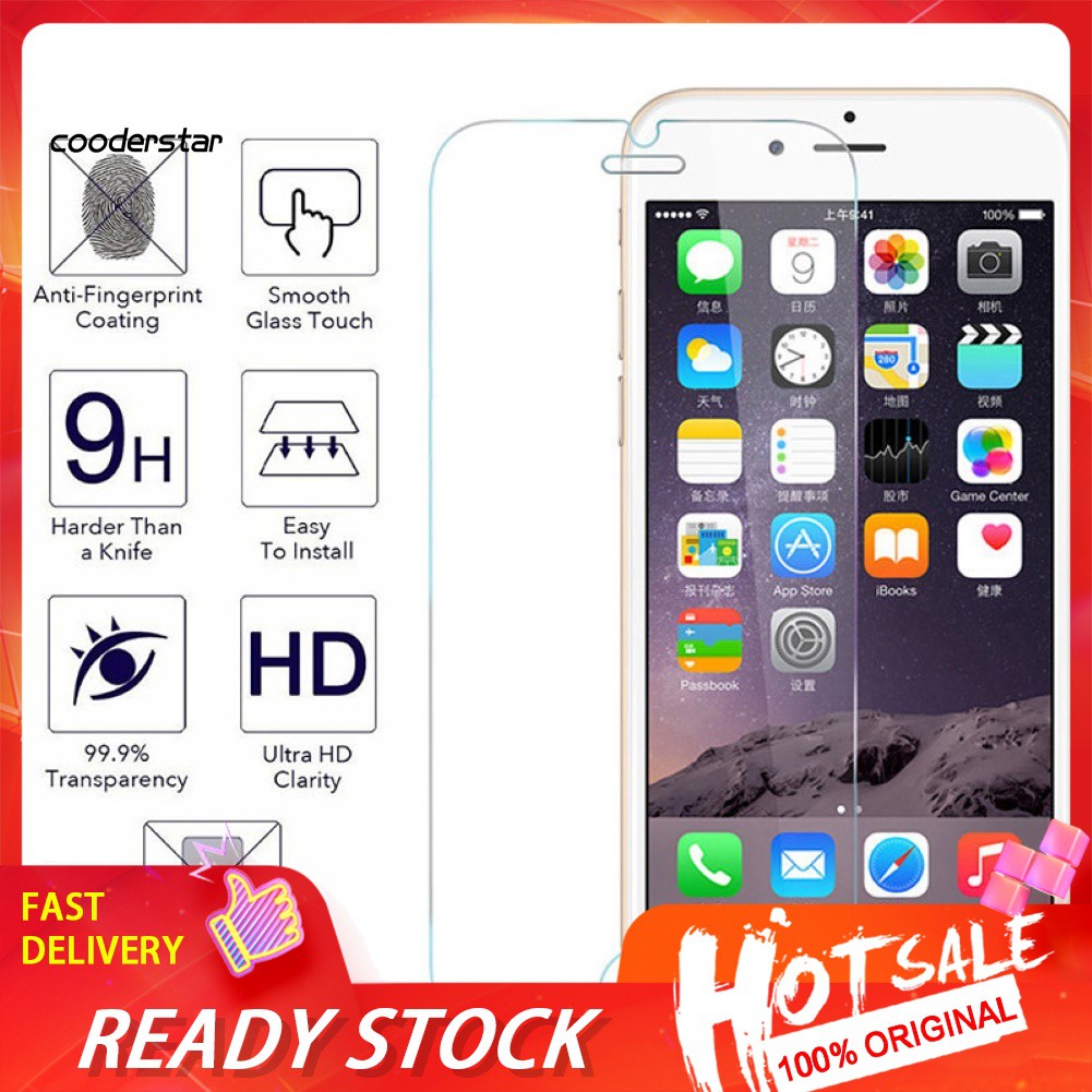 Kính cường lực bảo vệ màn hình điện thoại thích hợp cho IPHONE 6 6S 7 8 PLUS X XR XS MAX