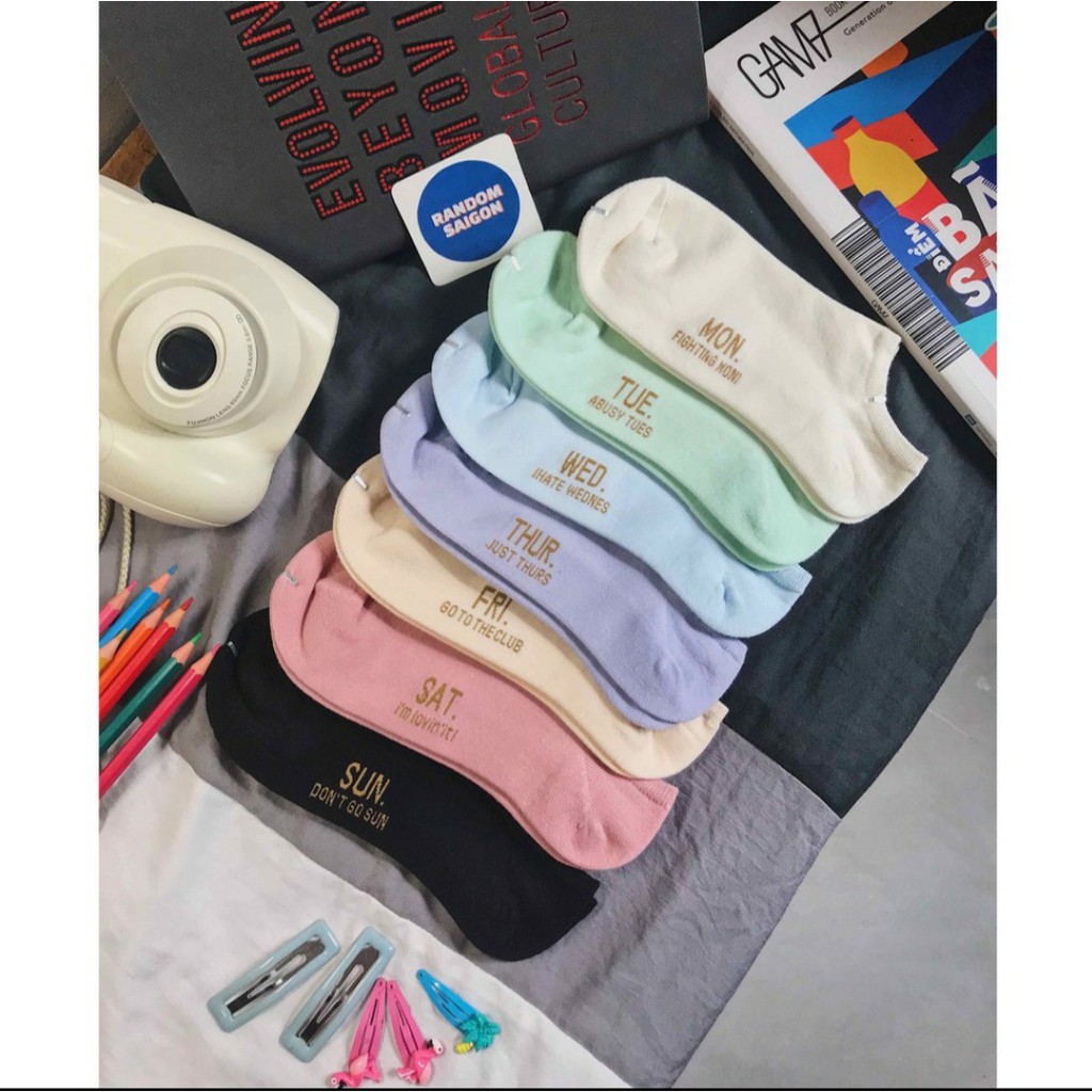 Combo Tất Tuần 7 Ngày 7 Đôi (Nữ)