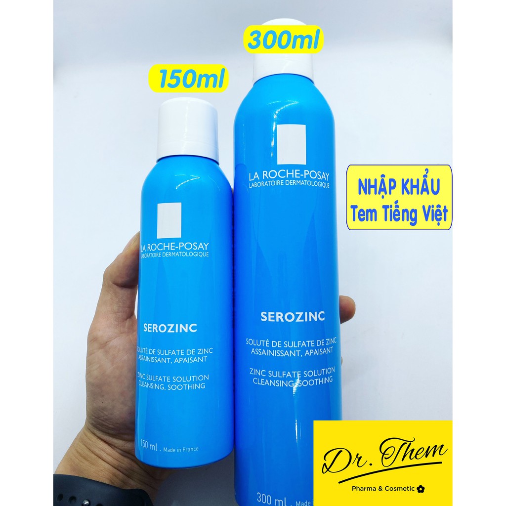 ✅[CHÍNH HÃNG] Nước Xịt Khoáng La Roche-Posay SerozinC 150ml - 300ml - Giúp Làm Sạch Và Dịu Da - Cho Da Dầu Mụn