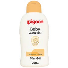 [ HÀNG CHUẨN ] Sữa tắm + gội cho bé Pigeon 200ml - an toàn cho trẻ sơ sinh