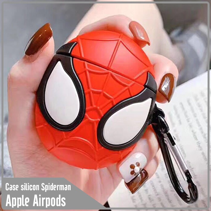 Túi đựng cho tai nghe Airpods hình Người Nhện Spiderman