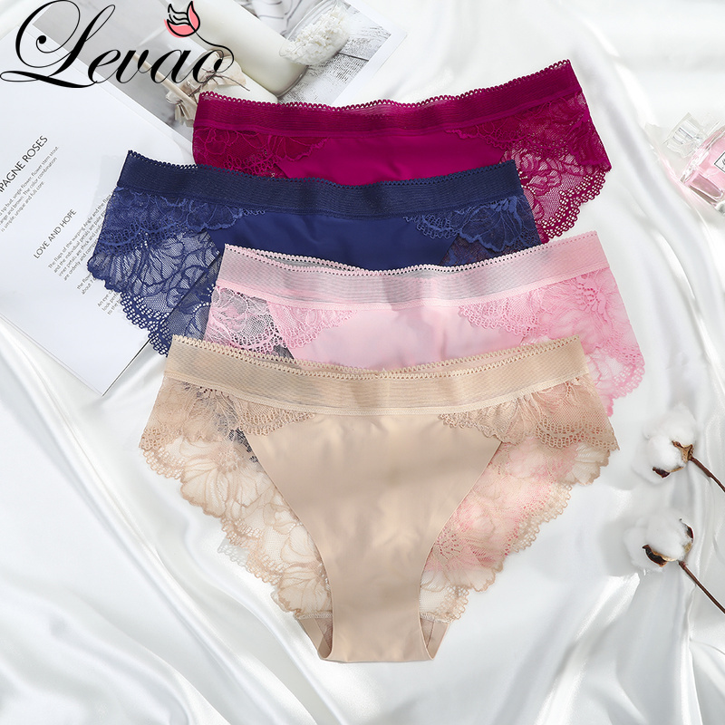 Quần lót LEVAO lưng vừa không đường may thoáng mát quyến rũ thời trang cho nữ