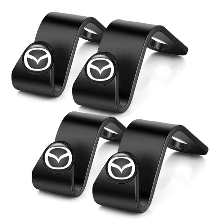 Móc Đôi Treo Đồ Gắn Sau Ghế Ngồi Xe Hơi Phát Sáng Cho Mazda 2 3 5 6 8 CX-30 CX-5 CX-3