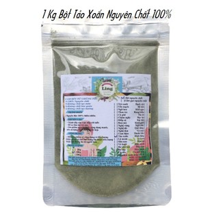 Bột Tảo xoắn 1 Kg có giấy VSATTP và ĐKKD nguyên chất thiên nhiên 100% dùng để đắp mặt đa công dụng
