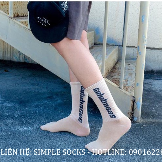 Tất Cổ Cao Thể Thao Galabasas💙FREESHIP💙Vớ Thời Trang Nam Nữ Unisex - Chất Cotton Thoáng Mát Êm Ái Mang Giày Sneaker