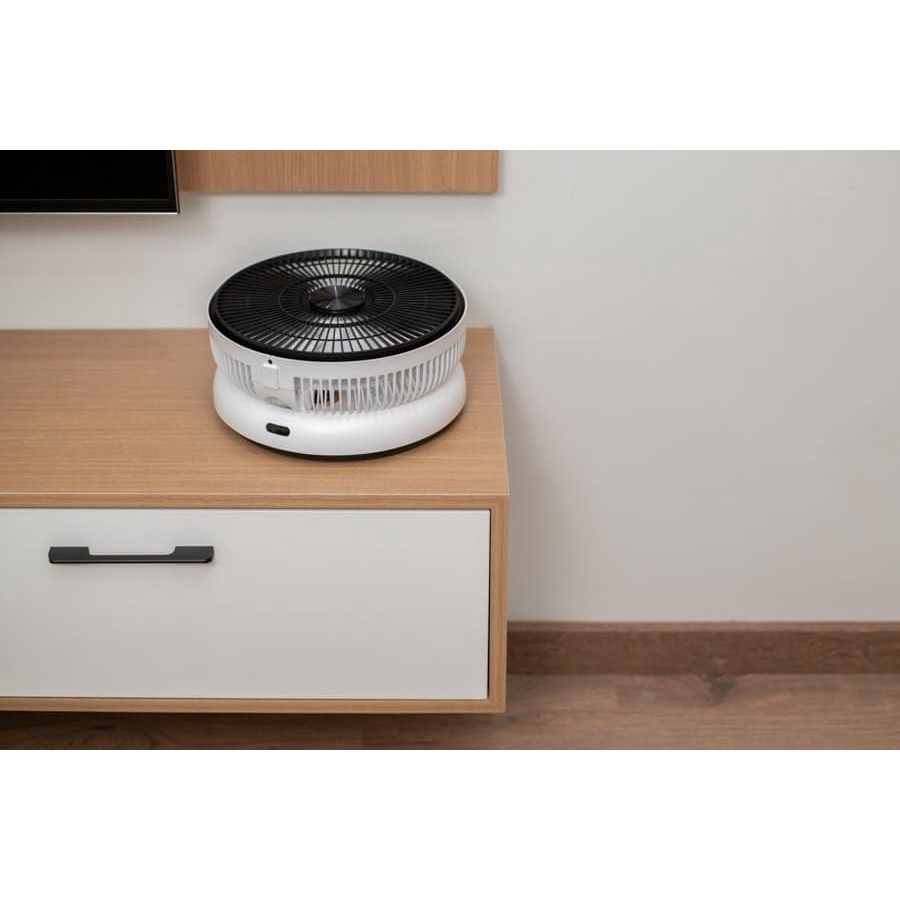Quạt tích điện gấp gọn Elegant 8h hoạt động, điều khiển từ xa 10m, gấp gọn phù hợp mọi không gian - Hàng Đức