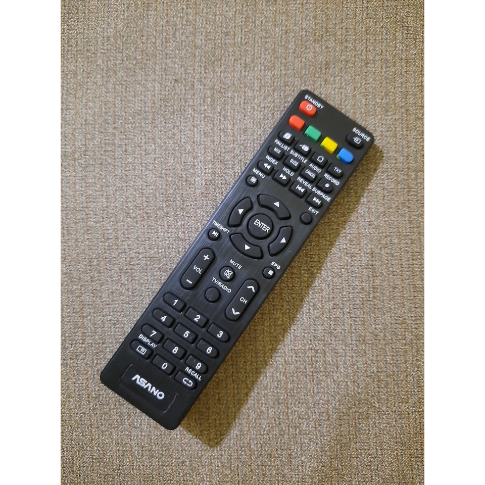 Remote Điều khiển TV Asano ngắn - Hàng mới chính hãng 100% tặng kèm Pin