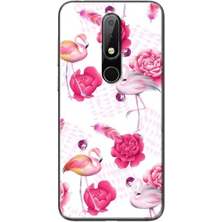 Ốp lưng nokia 5.1 plus, 6.1 plus in hình hạc hồng