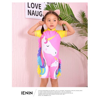 Đồ bơi liền thân hình pony cho bé gái