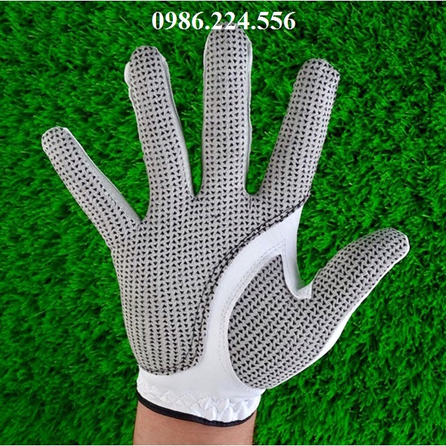 Găng tay golf nam nữ dành cho tay trái da chống trượt bám dính đàn hồi thoáng khí GT001