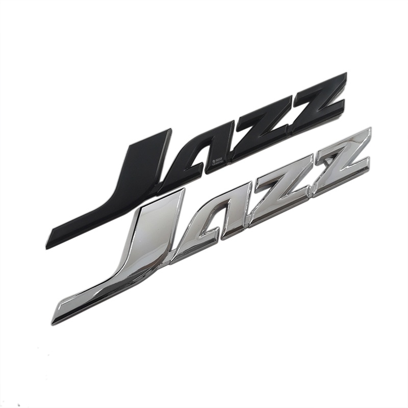 1 Miếng Dán Logo Jazz Màu Đen Bằng ABS Dùng Trang Trí Cốp Sau Xe Hơi Honda Jazz
